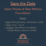 Save the date 2025 open house